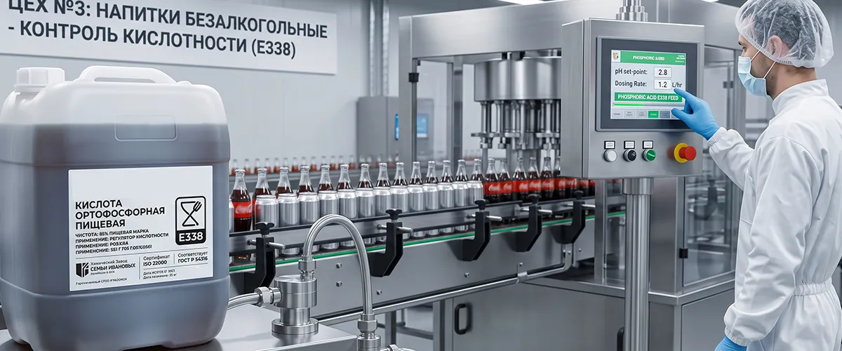 Пищевая промышленность: применение ортофосфорной кислотой